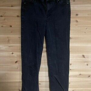 Alyssa High Rise Straight Leg Black 3062